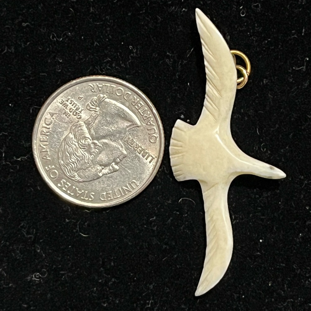 Vintage Ivory Bone Pendant